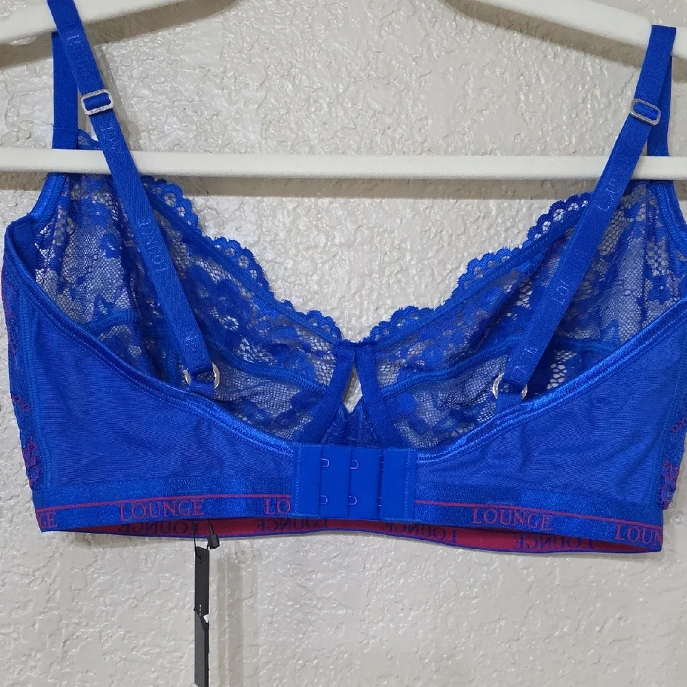 Lounge Intimates Royal Blue Lace Bra - Picture 5 of 6